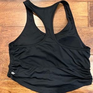 Black Sports Bra Crop Top